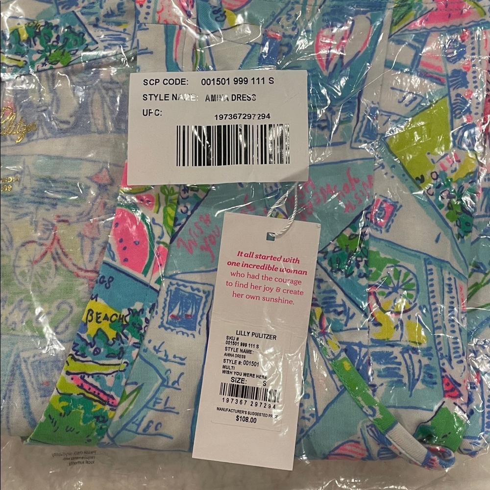 Lilly Pulitzer Amina swing dress “Wish You Were Here” - Picture 6 of 9